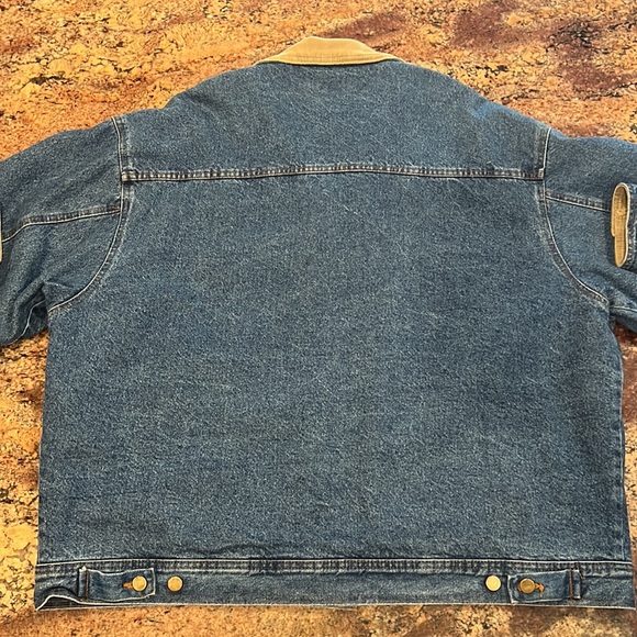 Sportsmaster DENIM JACKET 2XL w/lining EUC (Ericsson Logo) Rugged - Picture 5 of 12